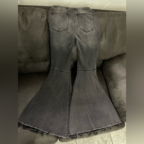 Free People Black Flare Pants - Picture 3 of 8